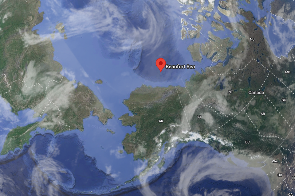 Map of the Beaufort Sea